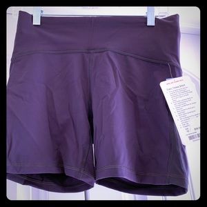 Brand new ladies size 10 purple lululemon shorts